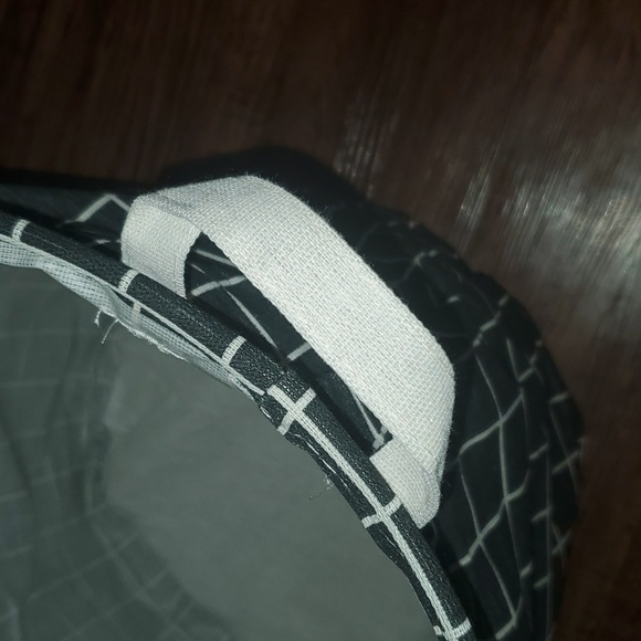 New Fabric Large Capacity Dirty Clothes Basket  Folding Storage Black/White Grid - Picture 7 of 7